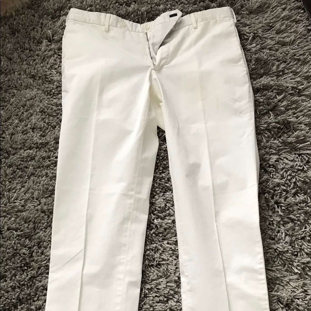 men’s white dress pants